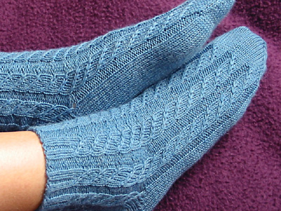 Cable Twist Socks