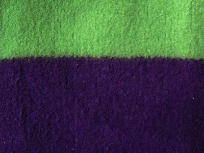 Closeup of colors and textures in the Eggplant Bag