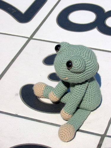 Finished Frog on a Holiday, top view