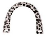 Leopard print plastic purse handle
