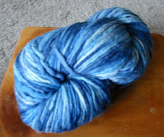 Handpainted Yarn in Stone Blue