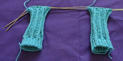 Straight-laced socks, legs finished